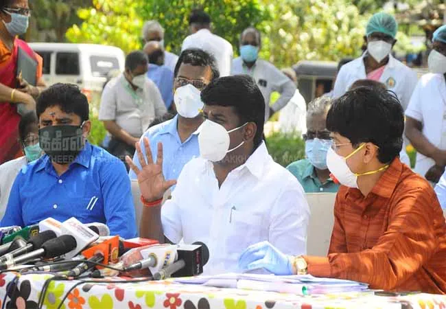 TAMILNADU HEALTH MINISTER VIJAYA BASKAR PRESS MEET CORONAVIRUS 